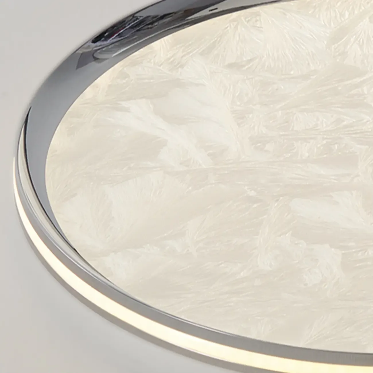 Modern Circular Flush Mount Ceiling Light with Acrylic Shade  Image - 16