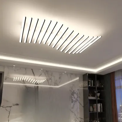 Linear LED Semi Flush Ceiling Light for Residential Use Image - 4