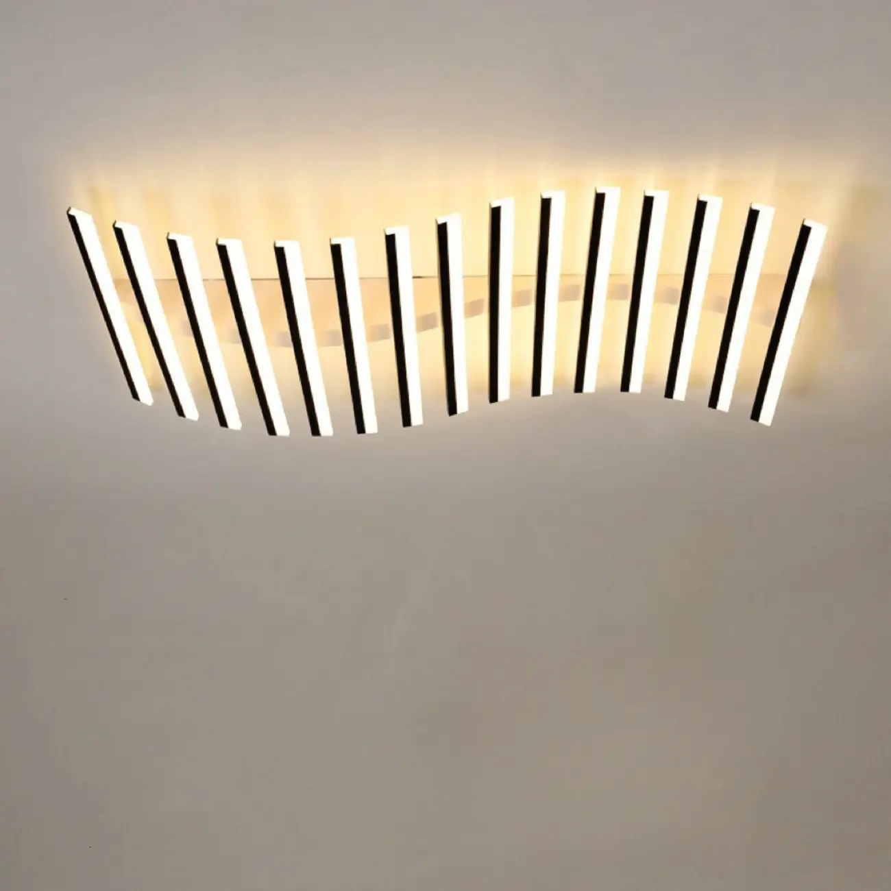 Linear LED Semi Flush Ceiling Light for Residential Use Image - 8 | homeyfad