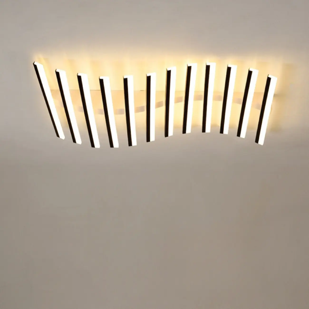 Linear LED Semi Flush Ceiling Light for Residential Use Image - 9 | homeyfad