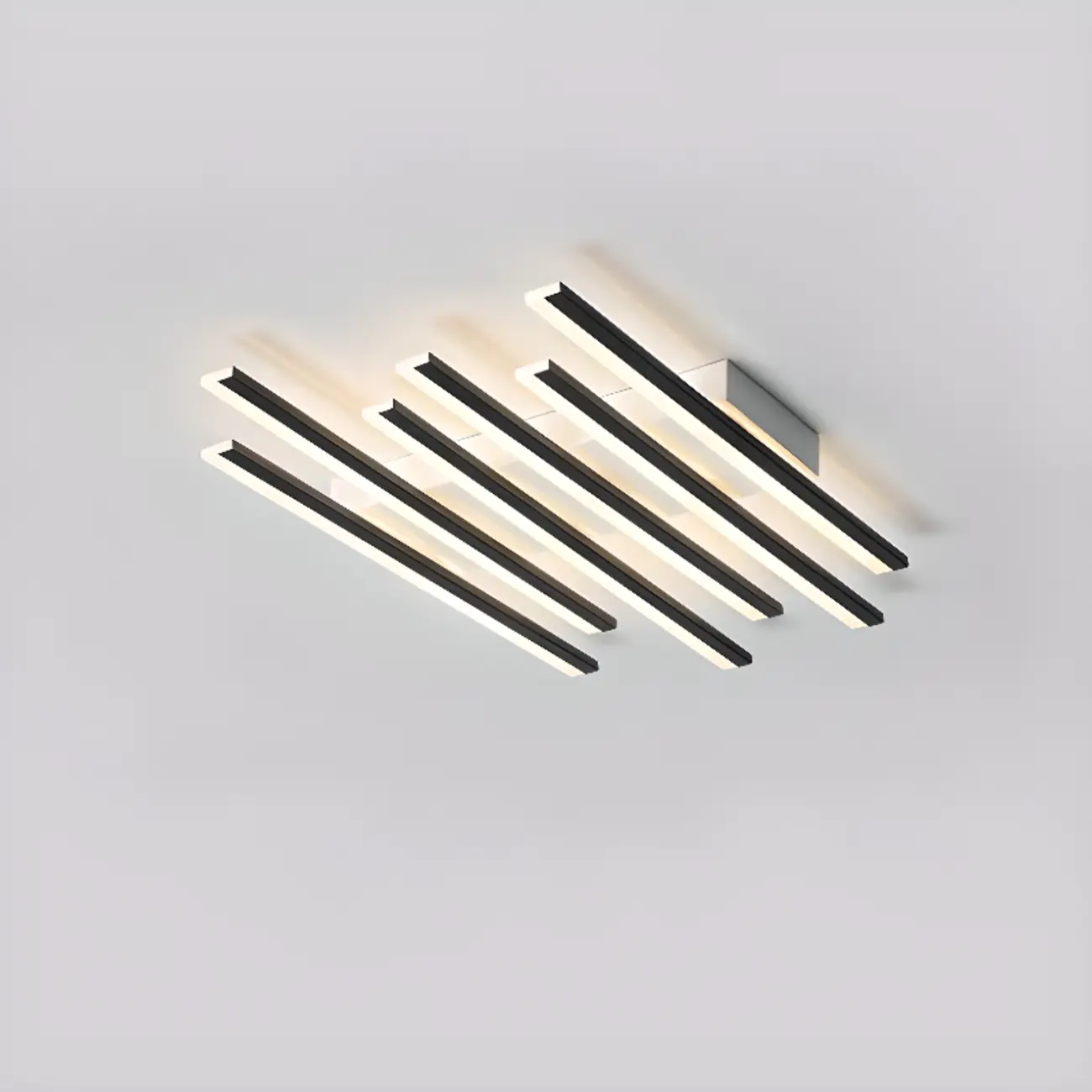 Linear LED Semi Flush Ceiling Light for Residential Use Image - 13 | homeyfad