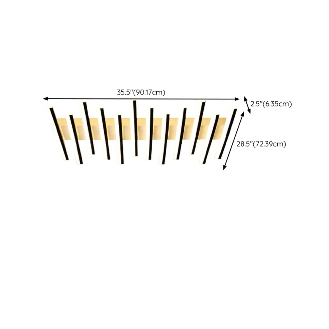 Linear LED Semi Flush Ceiling Light for Residential Use Image - 16