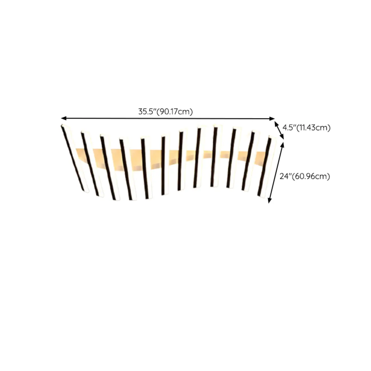 Linear LED Semi Flush Ceiling Light for Residential Use Image - 17 | homeyfad