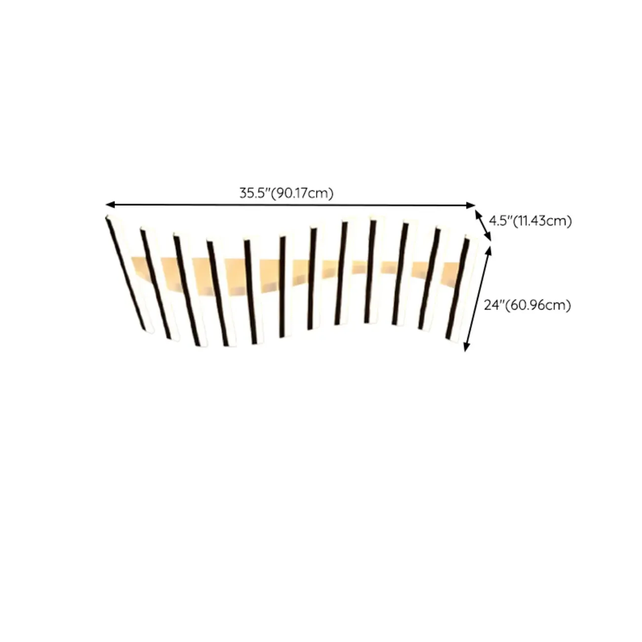 Linear LED Semi Flush Ceiling Light for Residential Use Image - 17