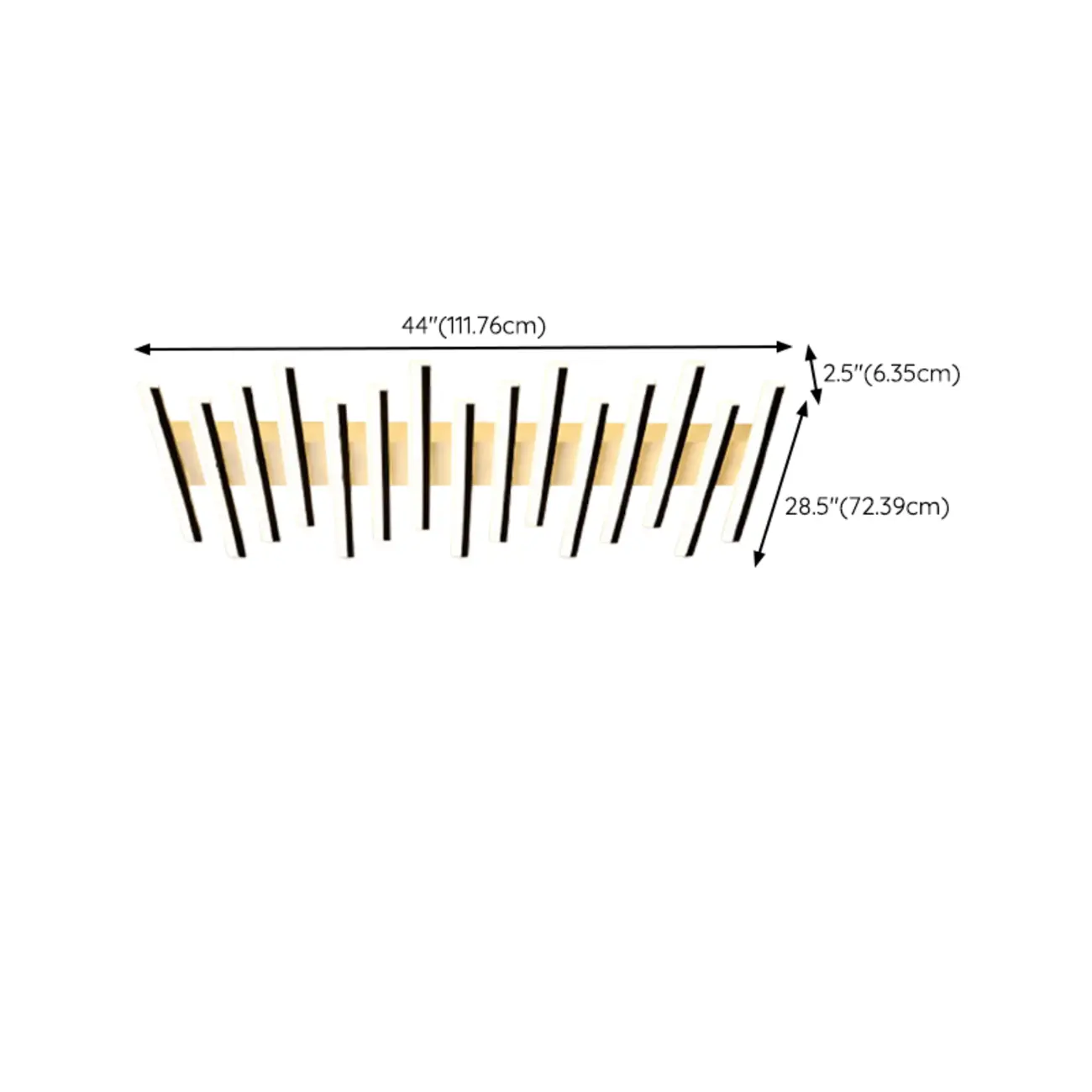 Linear LED Semi Flush Ceiling Light for Residential Use Image - 18 | homeyfad