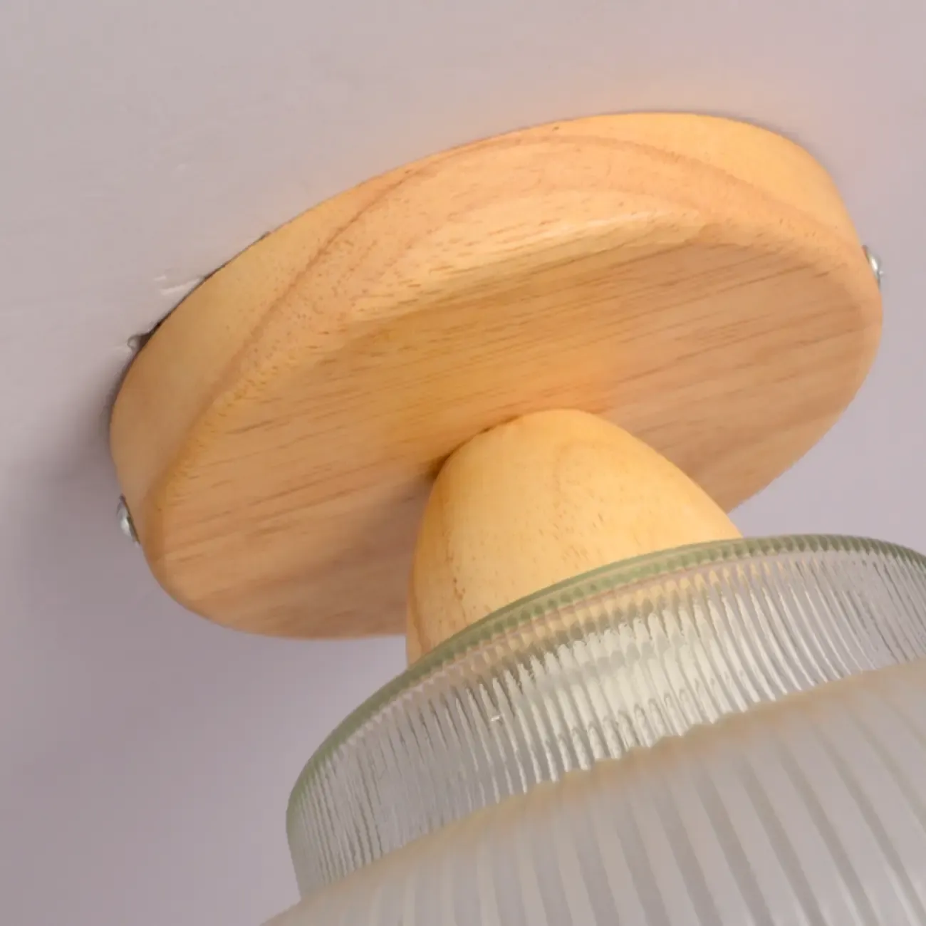 Modern LED Semi-Flush Ceiling Light with Clear Shade Image - 18