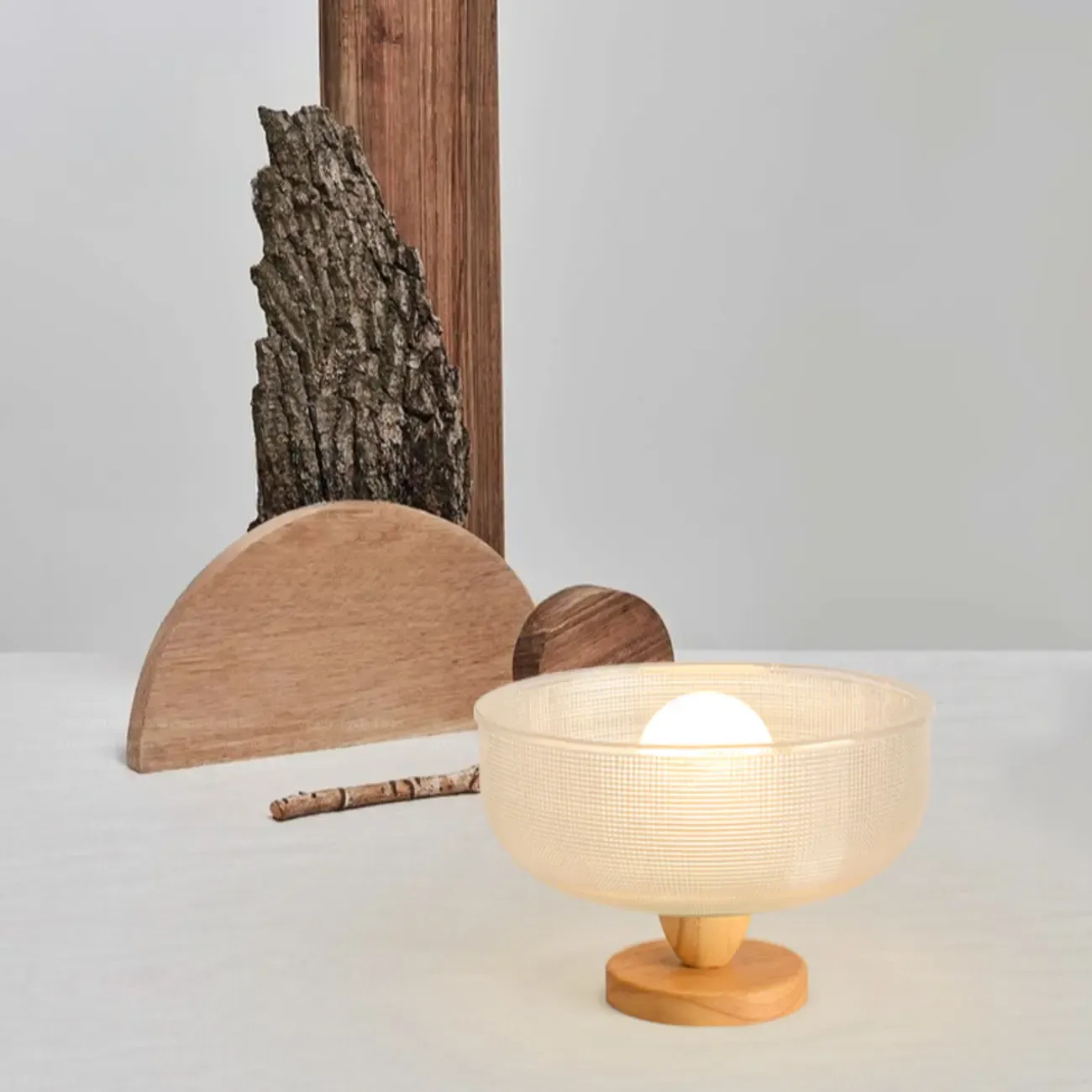 Modern LED Semi-Flush Ceiling Light with Clear Shade Image - 20