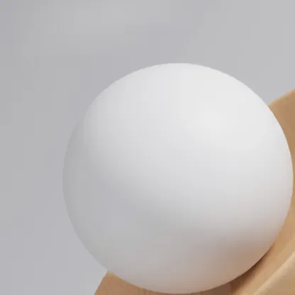 Simple Wooden Semi Flush Ceiling Light for Indoor Use Image - 11