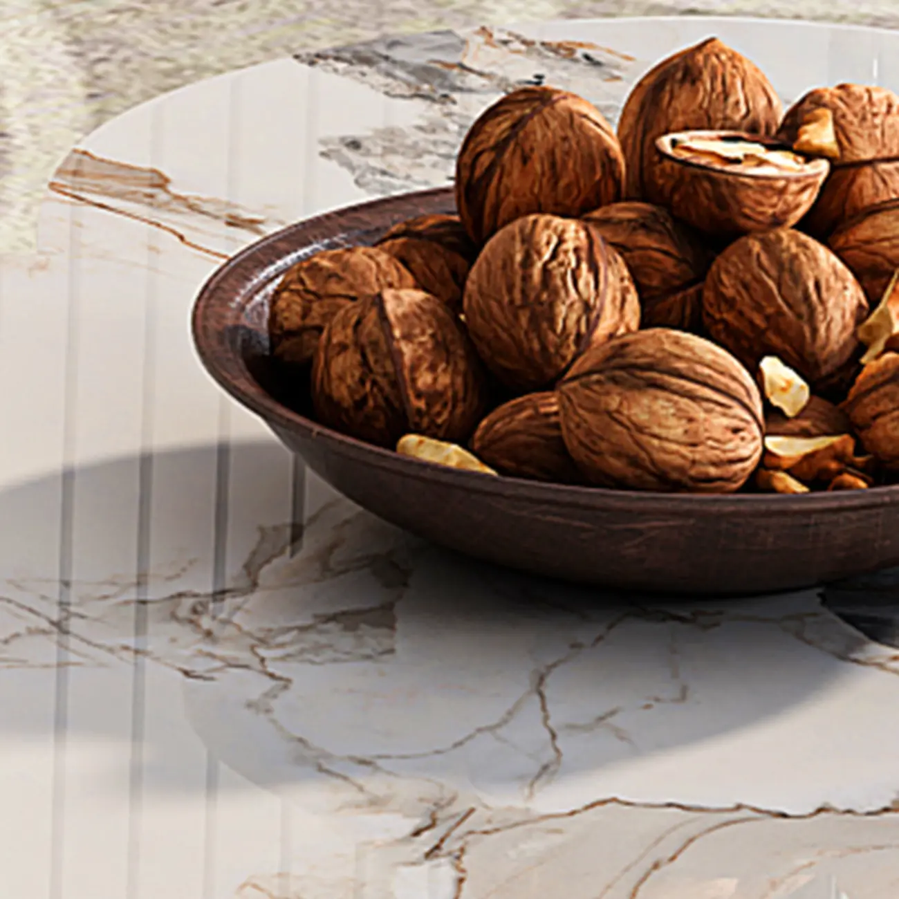 Modern Beige Nesting Coffee Table with Drawer- Free Form Image - 5 | homeyfad