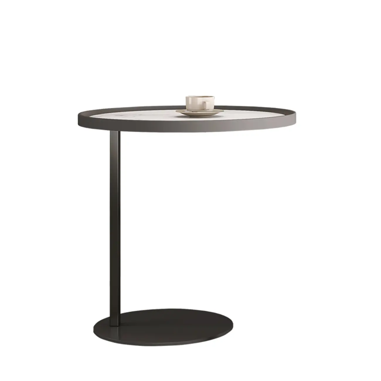 Gray Round Nesting Coffee Table with Storage, Lift Top Image - 5 | homeyfad