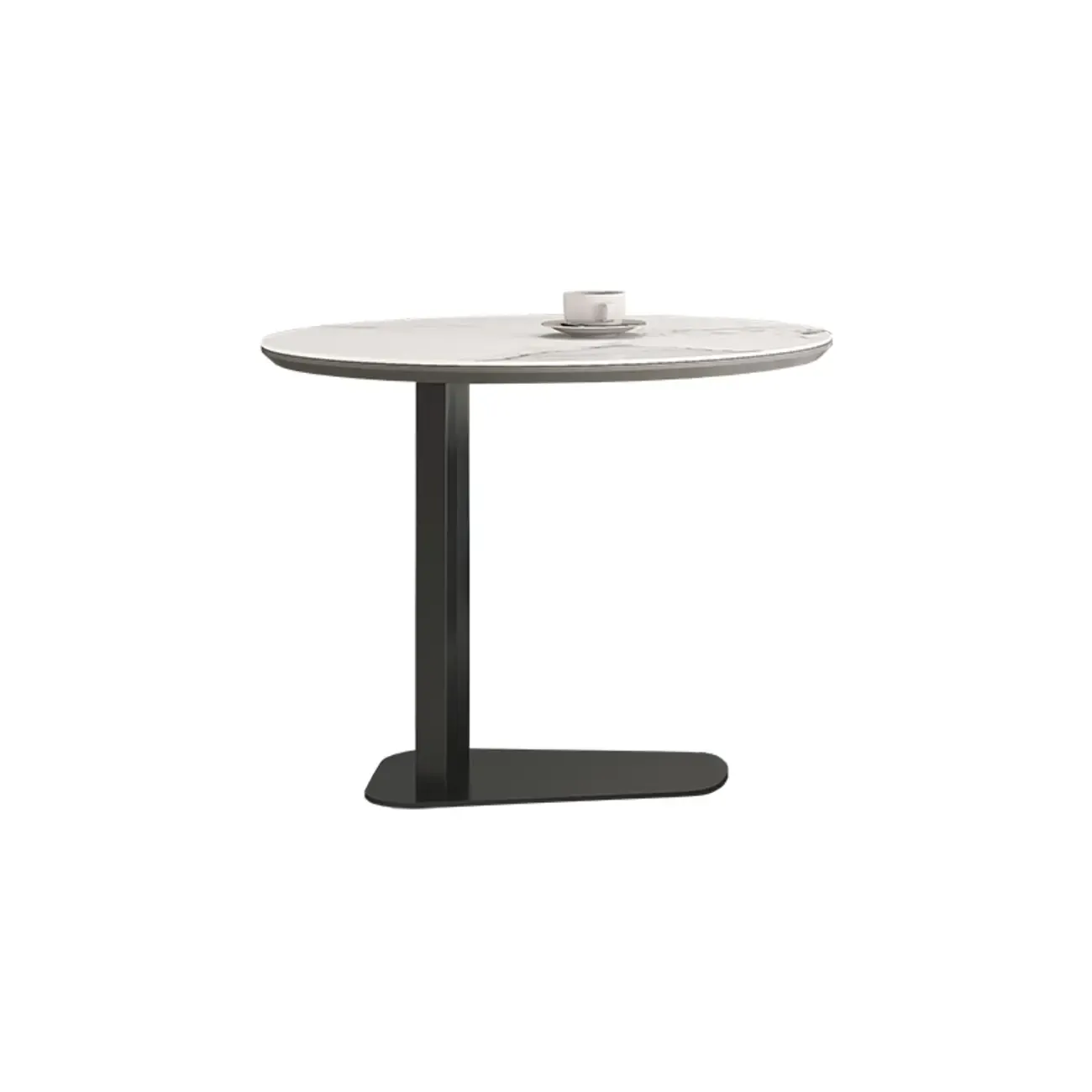 Gray Round Nesting Coffee Table with Storage, Lift Top Image - 7