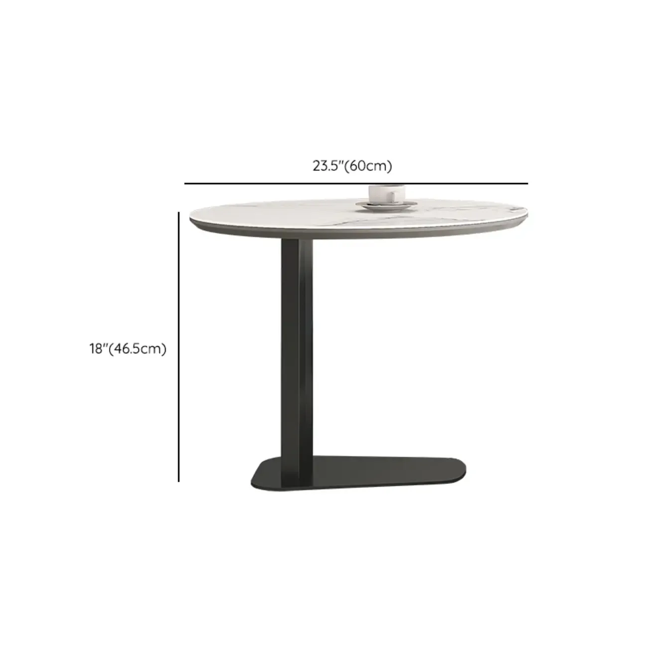 Gray Round Nesting Coffee Table with Storage, Lift Top Image - 16