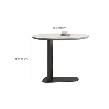 Gray Round Nesting Coffee Table with Storage, Lift Top Image - 16