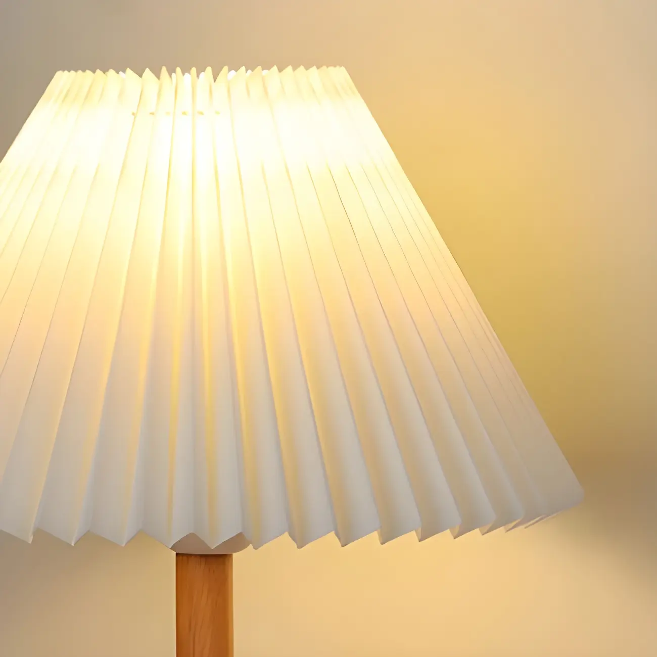 Natural Wood Table Lamp Plug In Electric LED for Bedroom Image - 6 | homeyfad