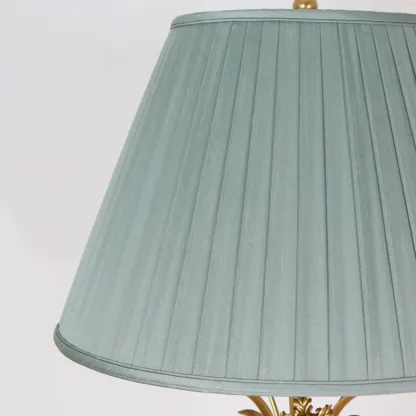 Green Elegant Metal Table Lamp Remote Control for Living Room Image - 7