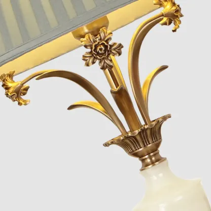 Green Elegant Metal Table Lamp Remote Control for Living Room Image - 10