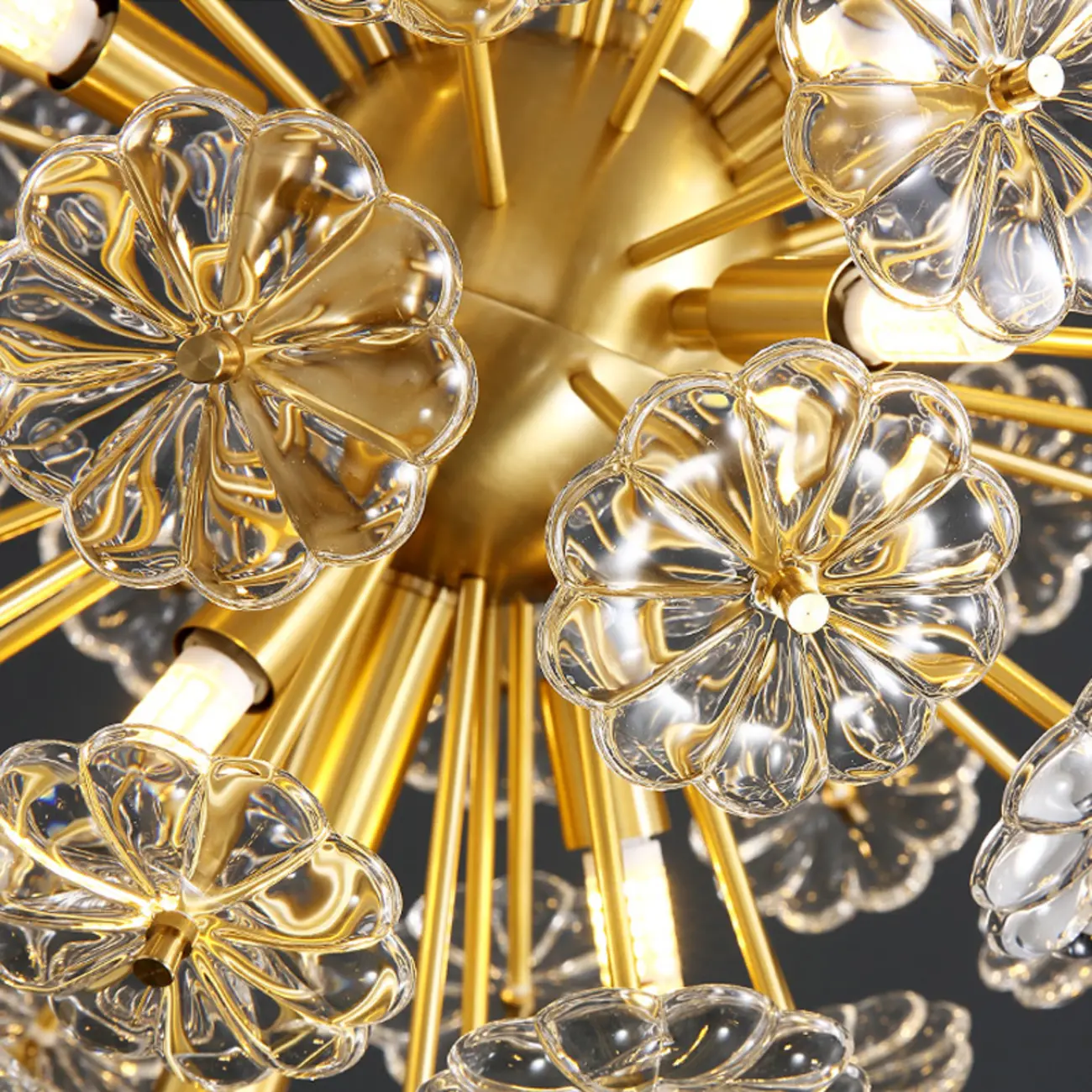 Glamorous Globe Crystal Table Lamp Gold Metal for Living Room Image - 5 | homeyfad