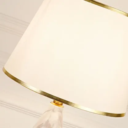 Modern White Geometric Metal Table Lamp for Residential Image - 9