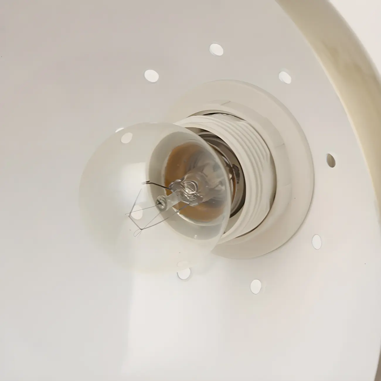 Antique Brass Arc Bowl Shade Table Lamp for Bedroom Image - 6 | homeyfad