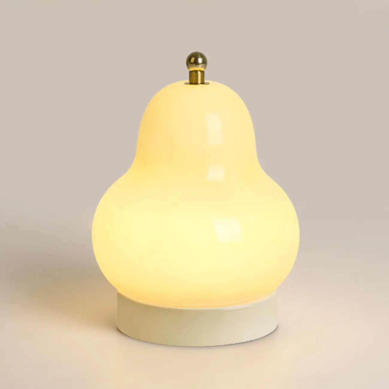 Cute Glass Pear Shape Bedside Lamp Direct Wired Electric Image - 8 | homeyfad