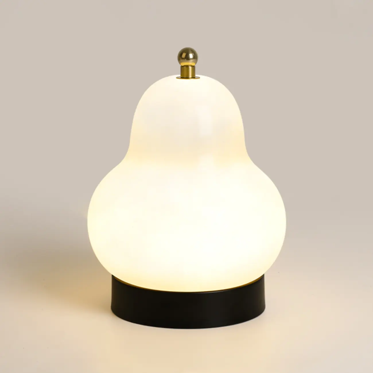Cute Glass Pear Shape Bedside Lamp Direct Wired Electric Image - 10 | homeyfad
