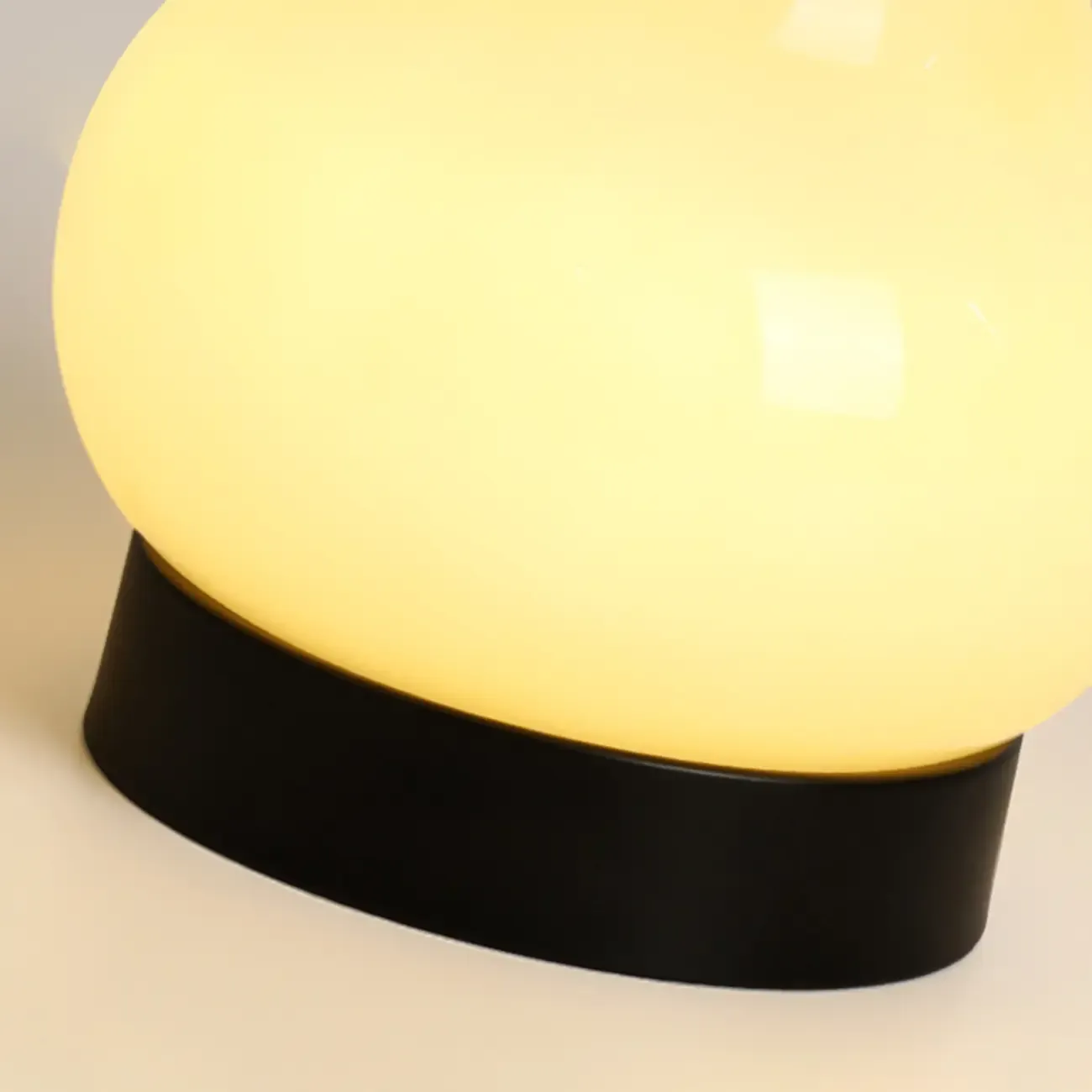 Cute Glass Pear Shape Bedside Lamp Direct Wired Electric Image - 13