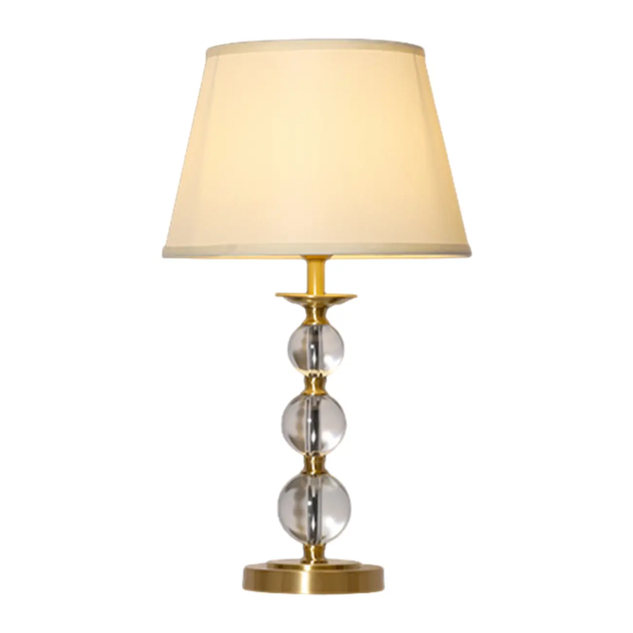 Geometric Crystal Gold Metal Table Lamp for Bedroom Image - 5 | homeyfad