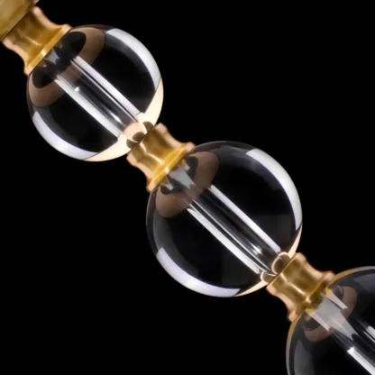 Geometric Crystal Gold Metal Table Lamp for Bedroom Image - 8