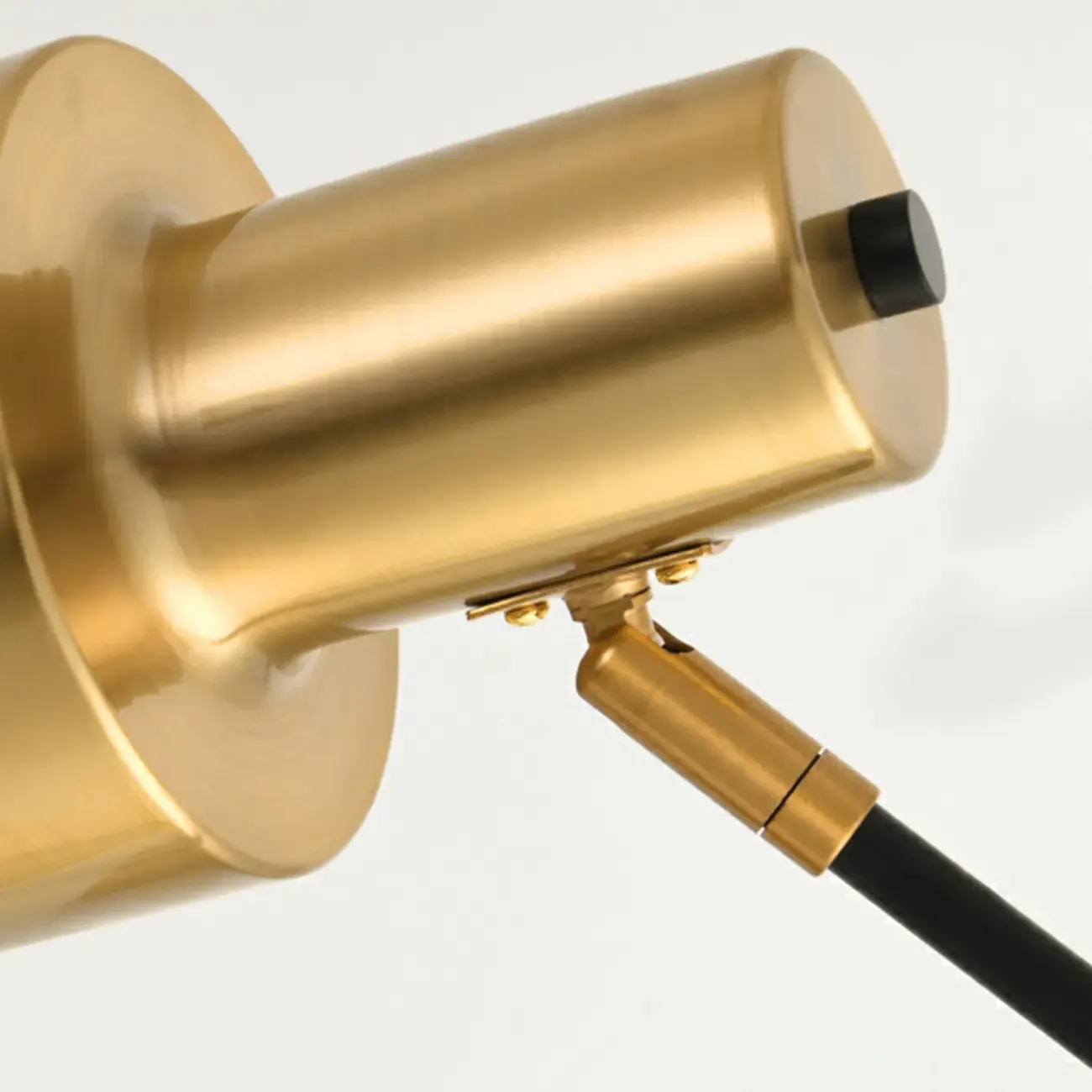 Gold Geometric Table Lamp Plug In Electric for Living Room Image - 6