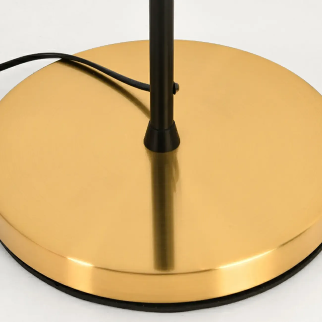 Gold Geometric Table Lamp Plug In Electric for Living Room Image - 8