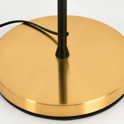 Gold Geometric Table Lamp Plug In Electric for Living Room Image - 8