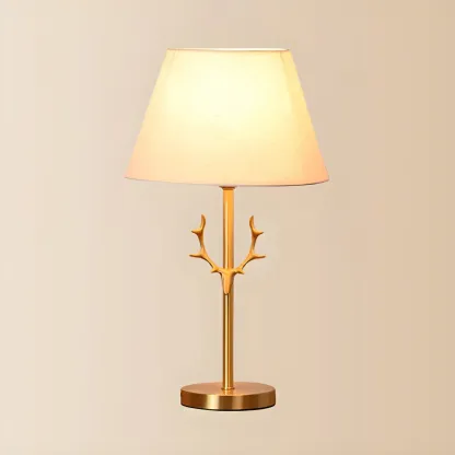 Modern Gold Metal Geometric Table Lamp for Residential Image - 6