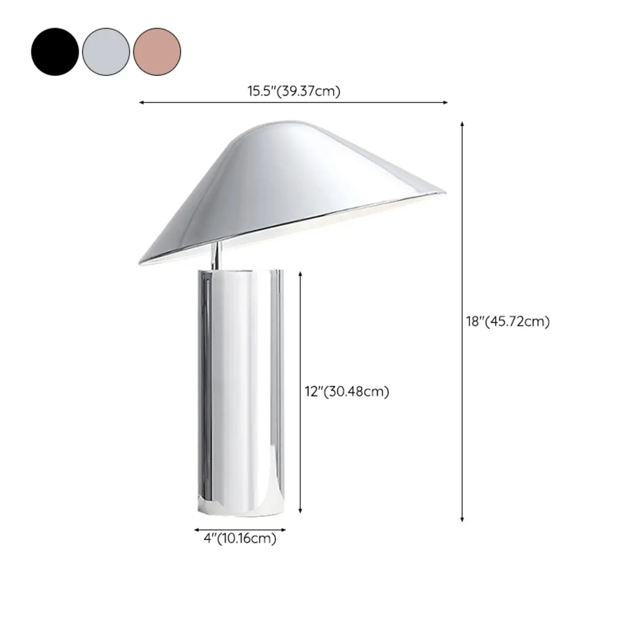 Modern Aluminum Cone Table Lamp for Bedroom #size | homeyfad