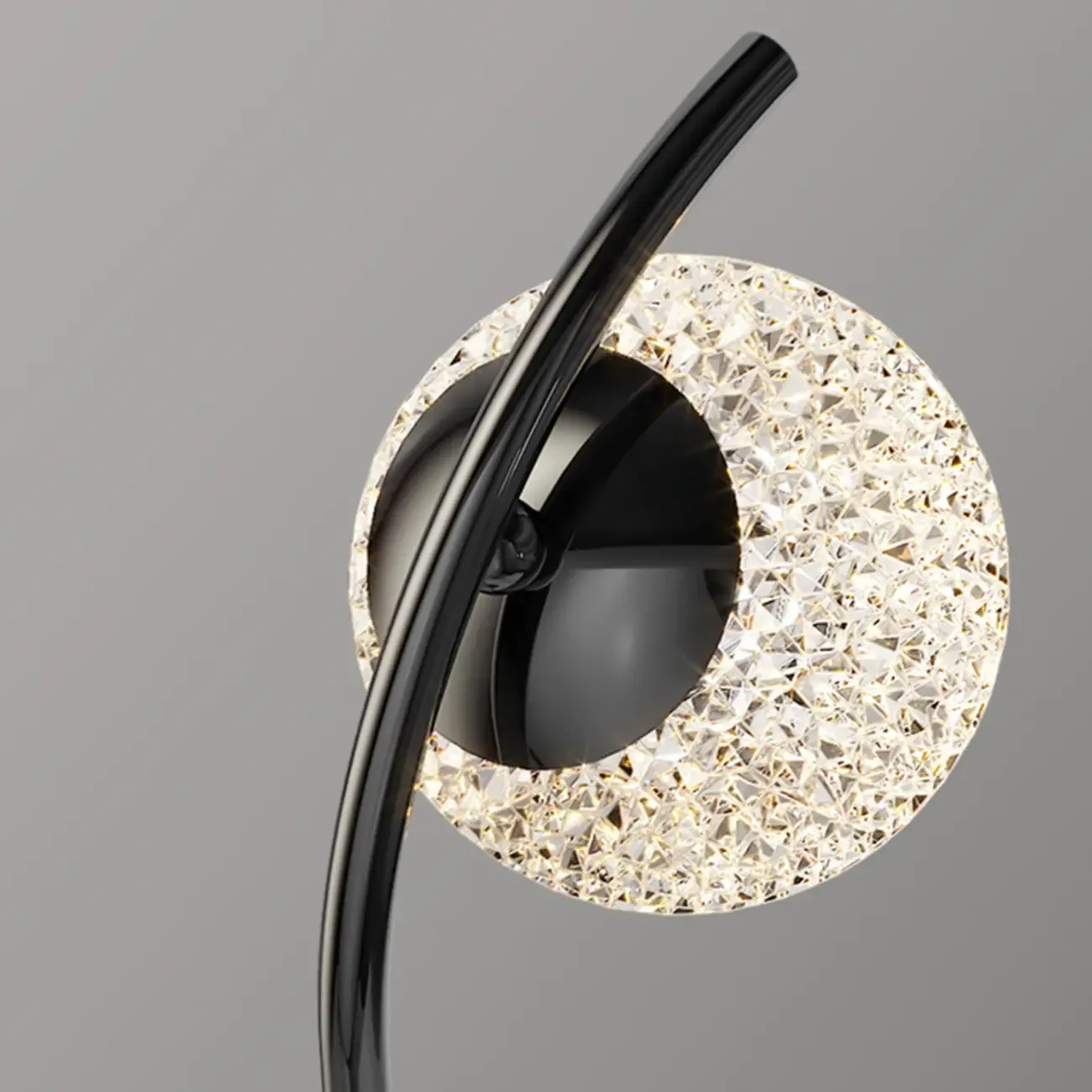 Sleek Tricolor Globe Metal Table Lamp for Bedroom Image - 6