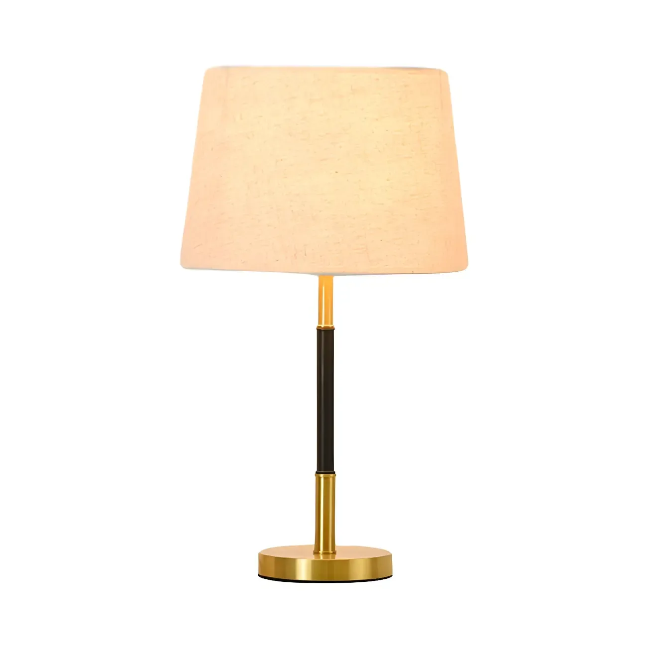 Modern Geometric Gold Table Lamp for Living Room Image - 5