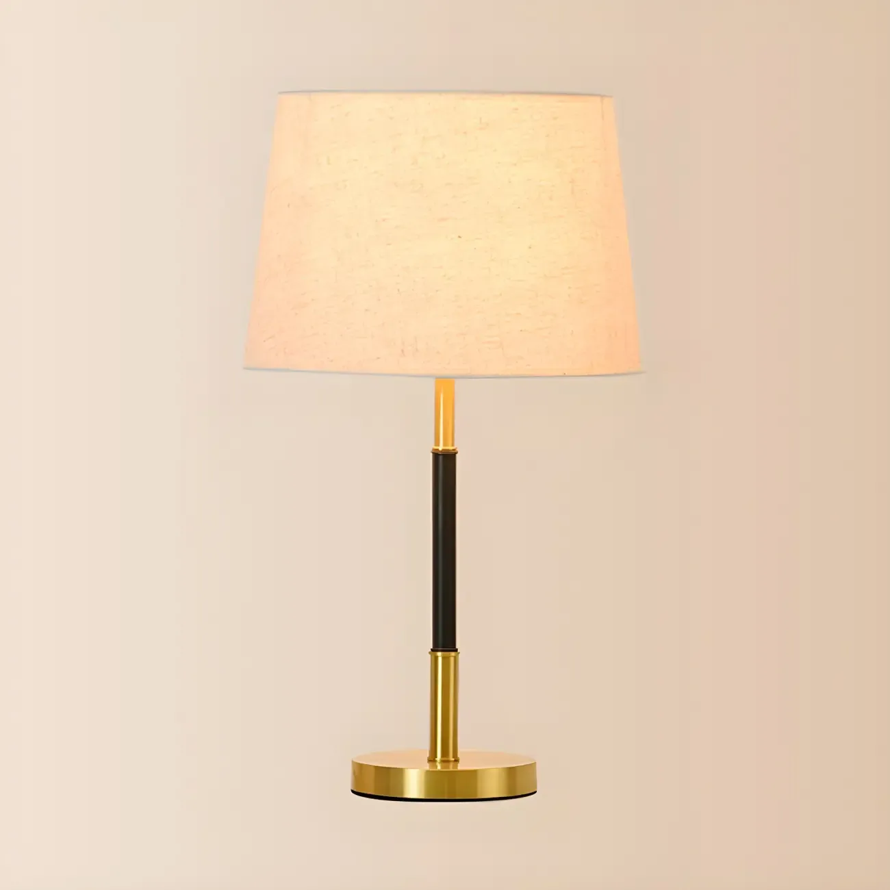 Modern Geometric Gold Table Lamp for Living Room Image - 6