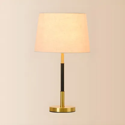 Modern Geometric Gold Table Lamp for Living Room Image - 6