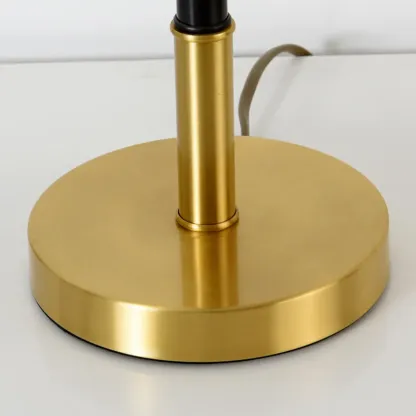 Modern Geometric Gold Table Lamp for Living Room Image - 9