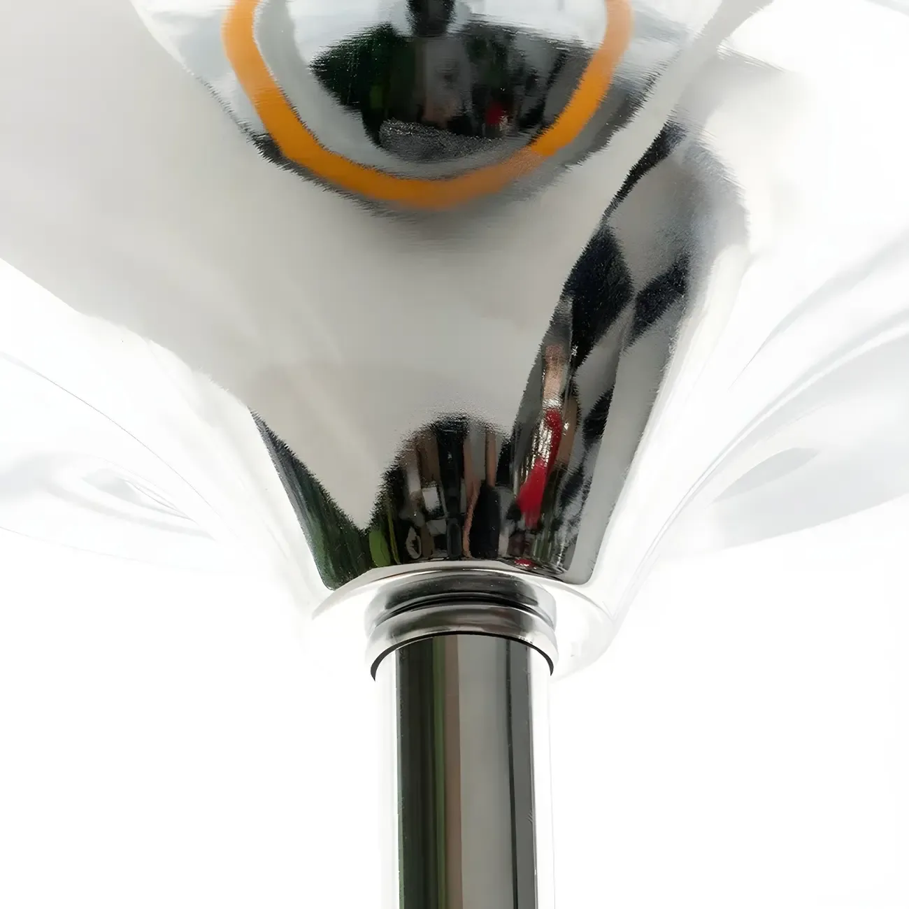 Simple Orange Globe Glass Table Lamp for Residential Image - 10