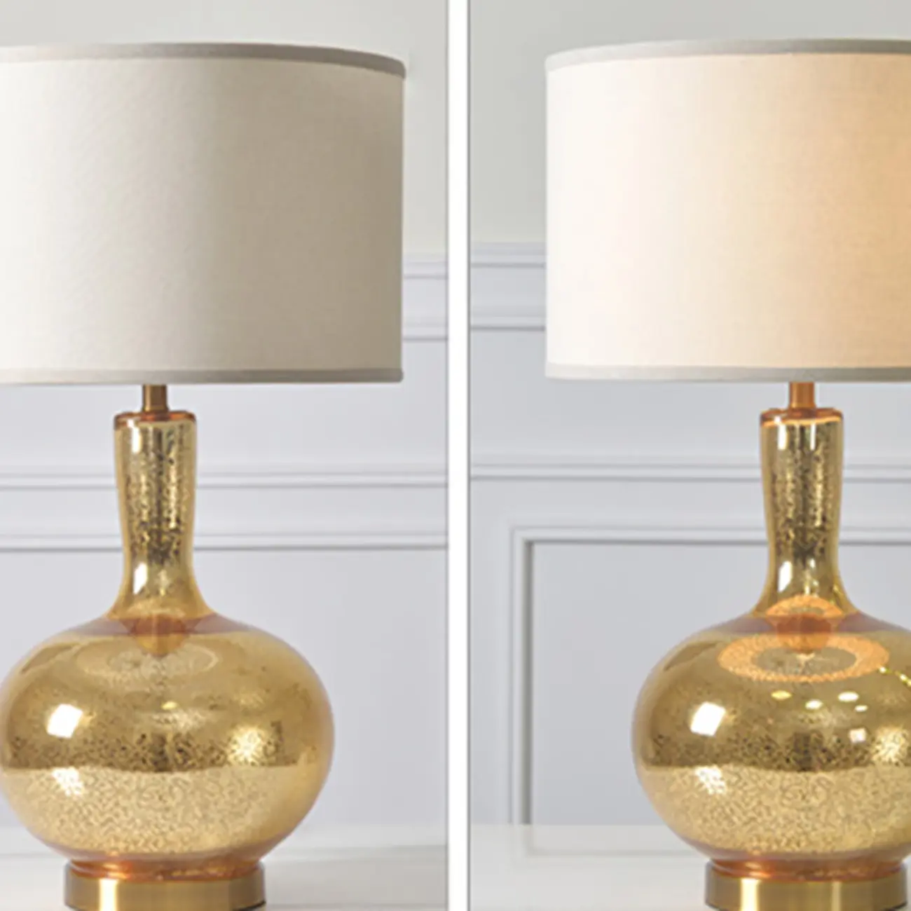 Contemporary Geometric Metal Table Lamp for Living Room Image - 7 | homeyfad