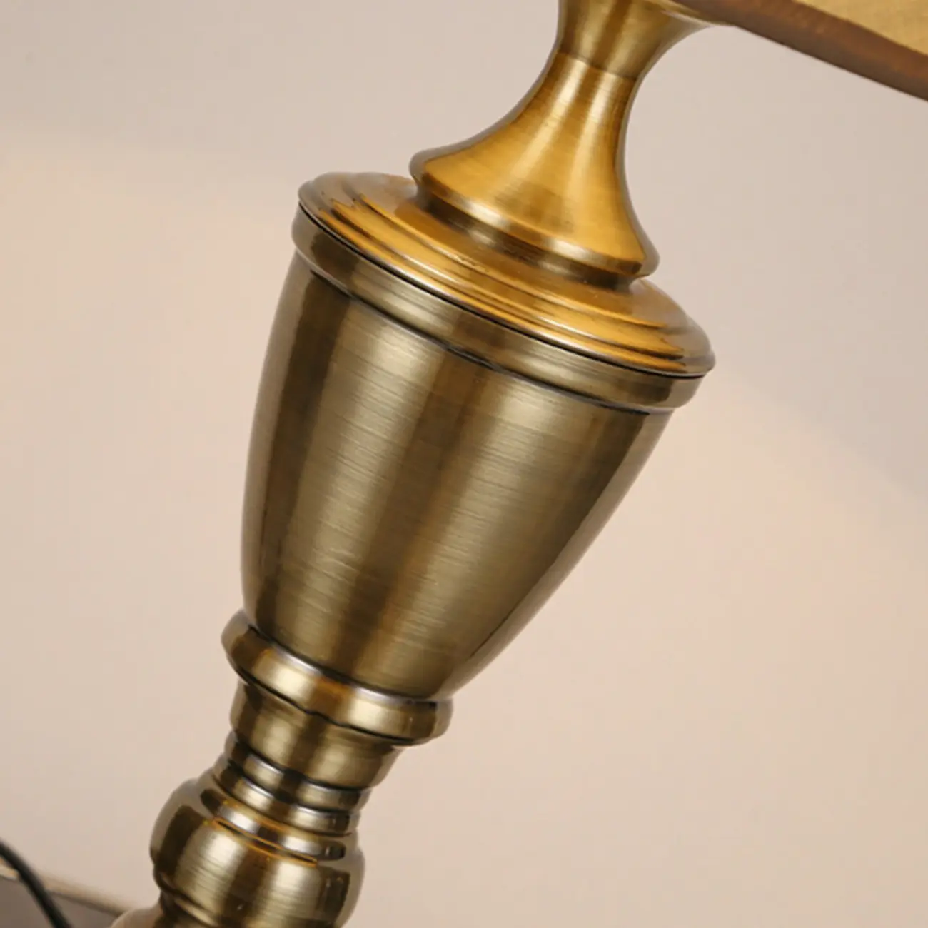 Luxury Brass Geometric Table Lamp Plug In Electric for Bedroom Image - 4 | homeyfad