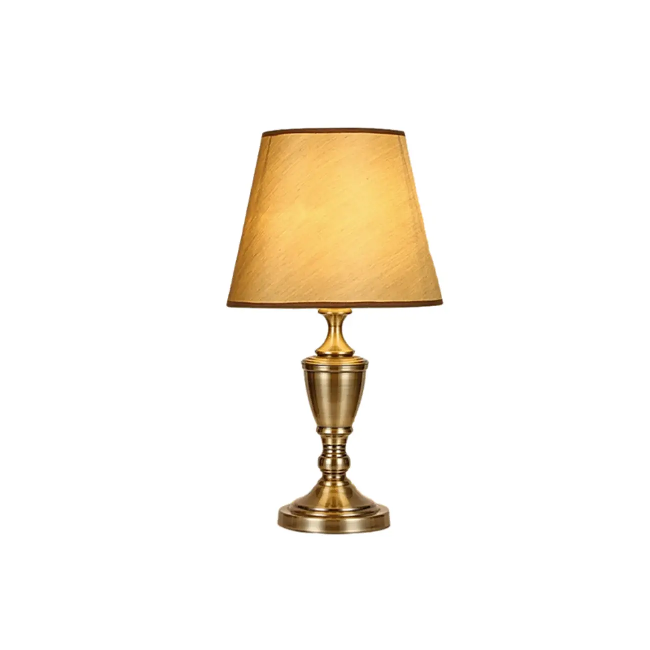 Luxury Brass Geometric Table Lamp Plug In Electric for Bedroom Image - 5 | homeyfad