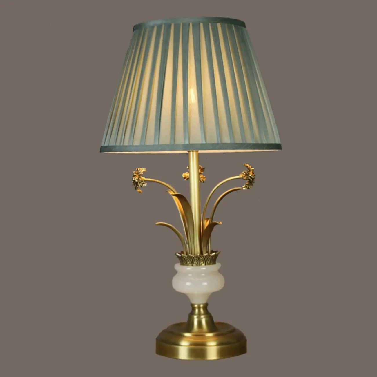 Classic Gold Geometric Table Lamp Plug In Electric for Bedroom Image - 6 | homeyfad