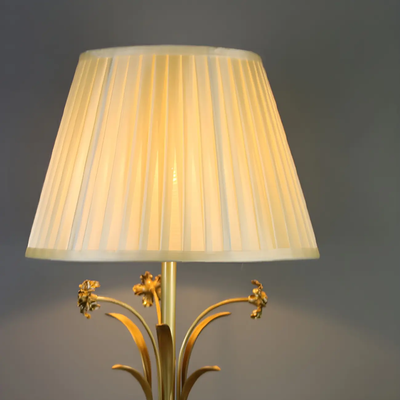 Classic Gold Geometric Table Lamp Plug In Electric for Bedroom Image - 9 | homeyfad