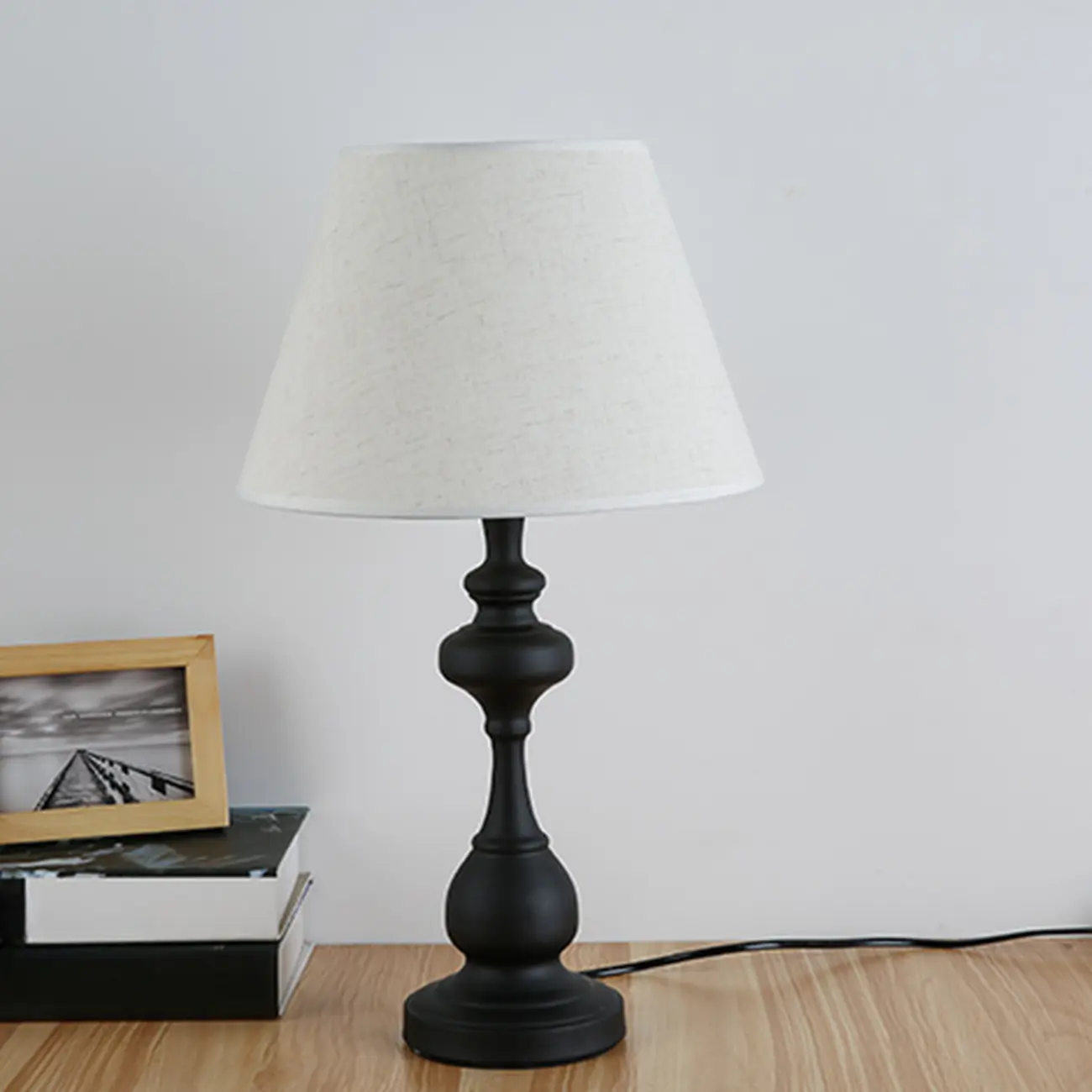 Classic Metal Table Lamp Plug In Electric for Bedroom Image - 4 | homeyfad
