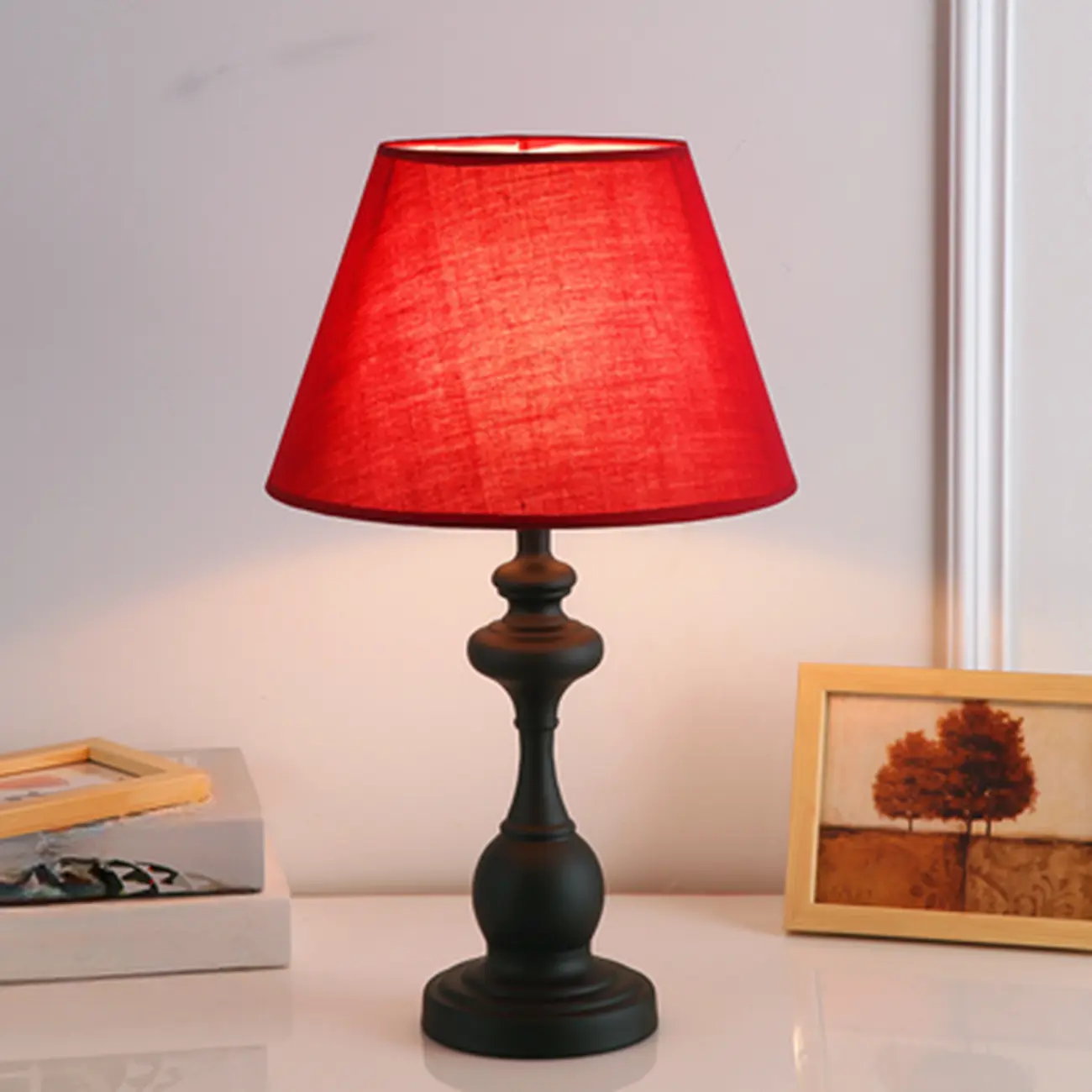 Classic Metal Table Lamp Plug In Electric for Bedroom Image - 5 | homeyfad
