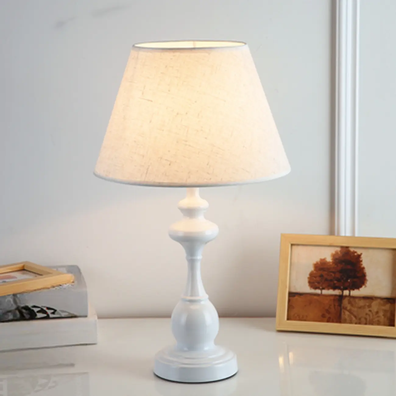 Classic Metal Table Lamp Plug In Electric for Bedroom Image - 7 | homeyfad