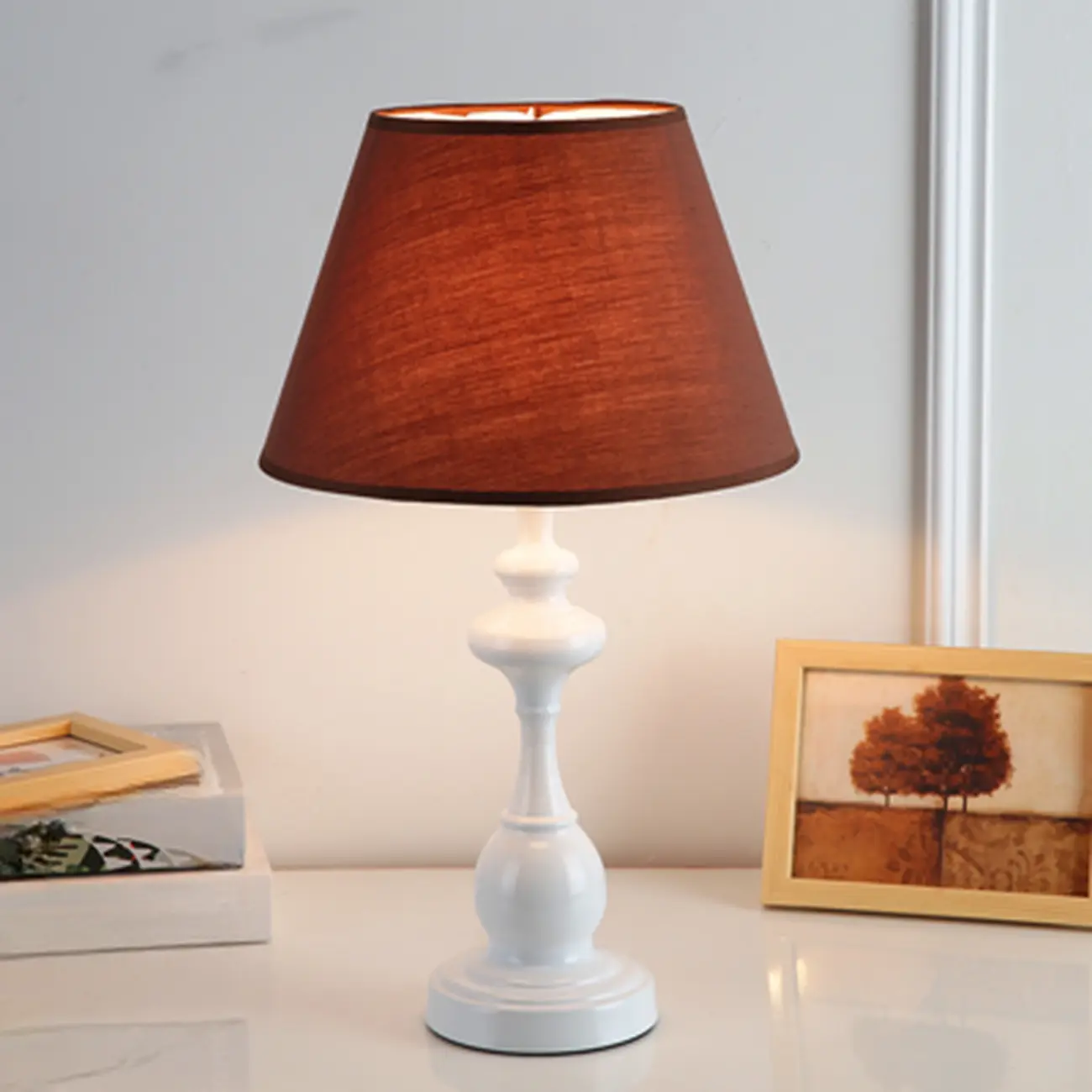 Classic Metal Table Lamp Plug In Electric for Bedroom Image - 9 | homeyfad