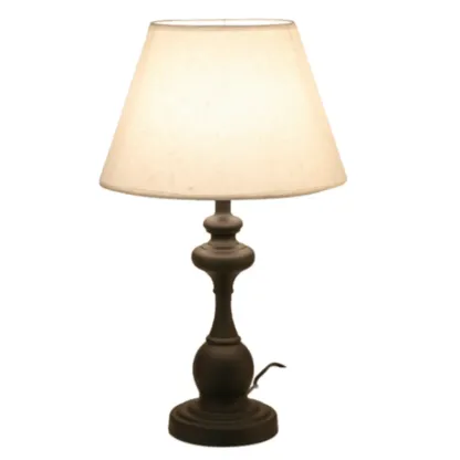 Classic Metal Table Lamp Plug In Electric for Bedroom Image - 10
