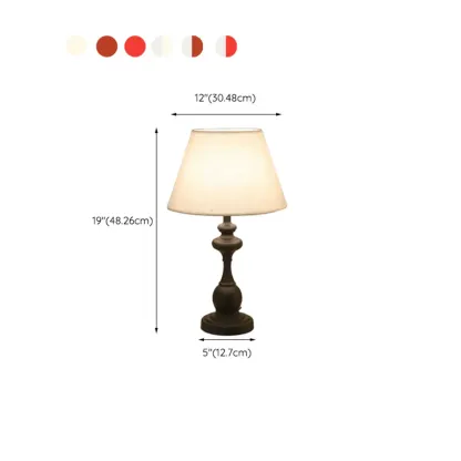 Classic Metal Table Lamp Plug In Electric for Bedroom #size